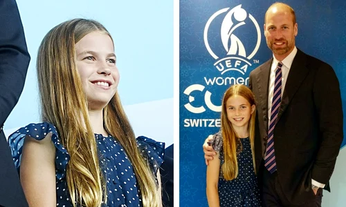 Prințesa Charlotte și Prințul William colaj