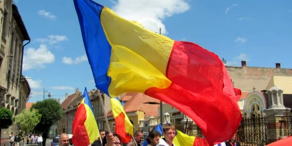 Mitingul a avut loc în zona centrală a Sibiului