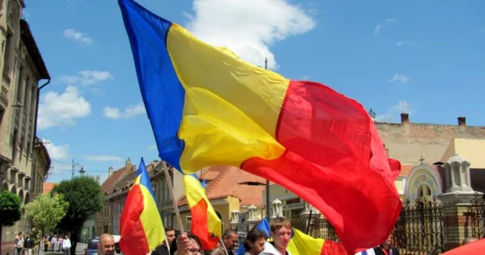 Mitingul a avut loc în zona centrală a Sibiului