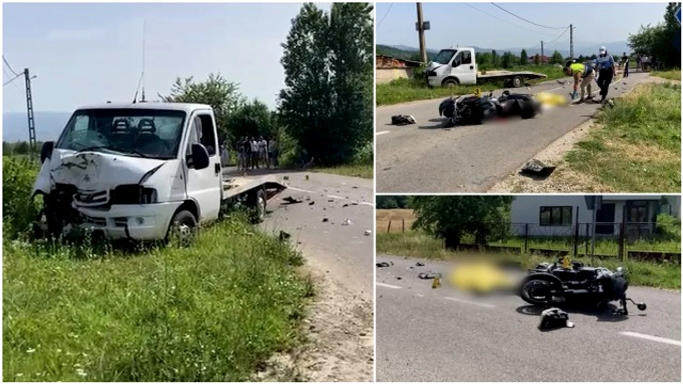 Motociclist spulberat pe o stradă din Gorj / FOTO Observator News