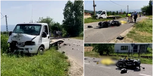 Motociclist spulberat pe o stradă din Gorj / FOTO Observator News