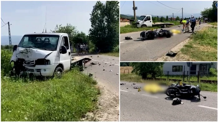 Motociclist spulberat pe o stradă din Gorj / FOTO Observator News