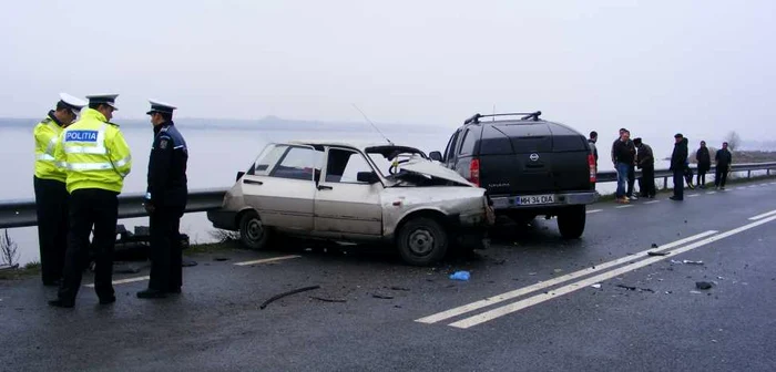 Primarul comunei Gogoşu, implicat într-un accident rutier. FOTO Corina Macavei