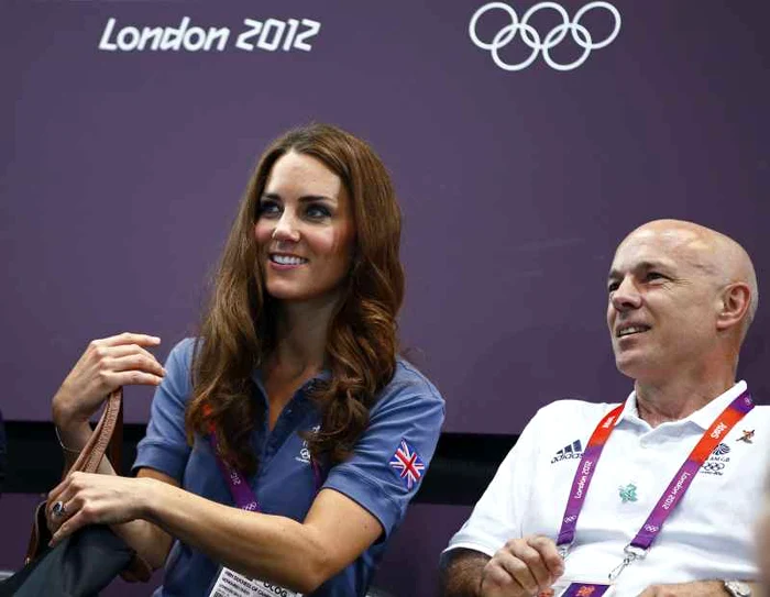 Ducesa de Cambridge a avut emoţii mari la meciul de handbal feminin dintre Marea Britanie şi Croaţia. (Foto: Reuters)