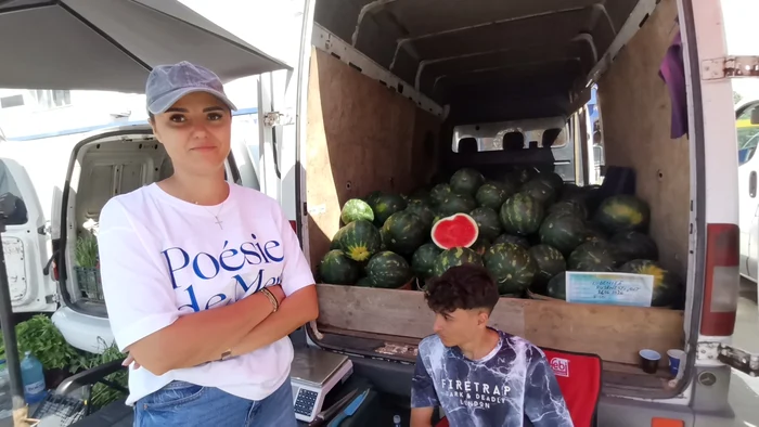 Lubenița din Rusănești a ajuns în Piața Zahana FOTO: Alina Mitran