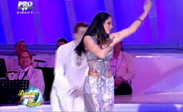 Brigitte Sfăt şi Daniel Niţoiu, captură video PRO TV