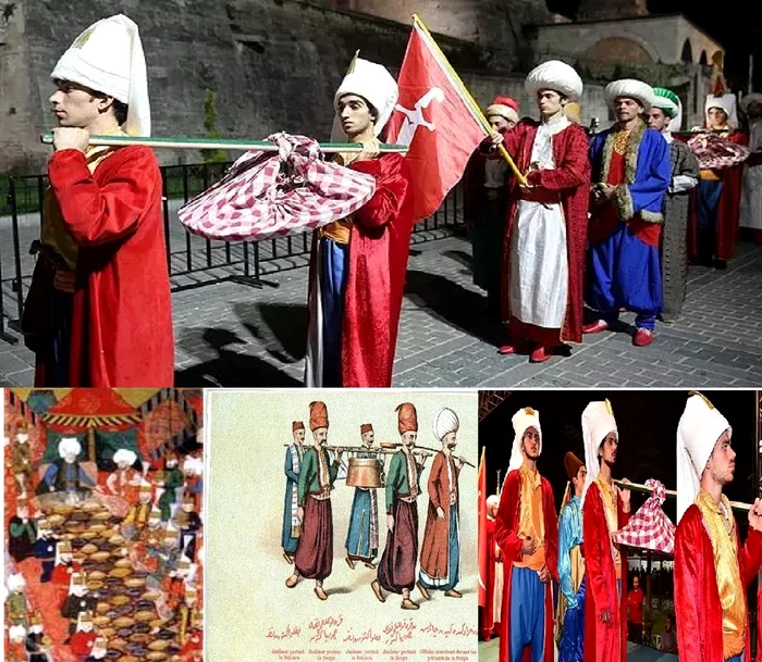 Procesiunea Baclavalei din timpul lui Suleyman Magnificul Colaj DMS