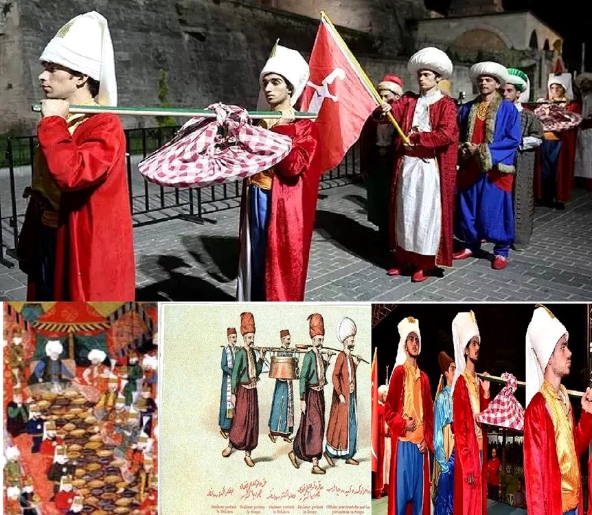 Procesiunea Baclavalei din timpul lui Suleyman Magnificul Colaj DMS