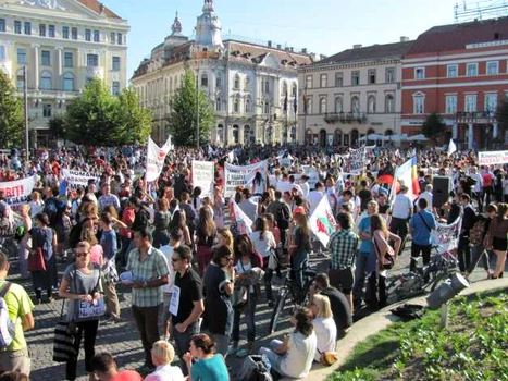 protest rosia montana cluj