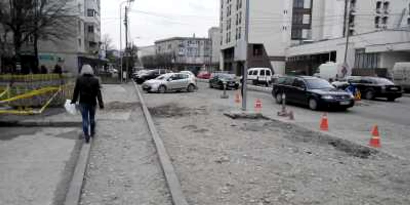 Lucrări pe strada Ion Băieşu