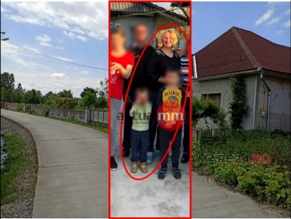 Aceasta este casa în care locuia educatoarea cu cei doi copii și în care s-a petrecut crimaFoto:actualmm.ro