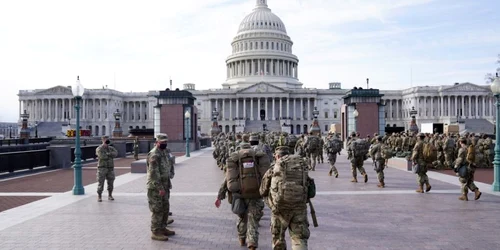 Măsuri de securitate fără precent în Washington pentru investirea noului preşedinte al americii. soldaţi. foto gettyimages