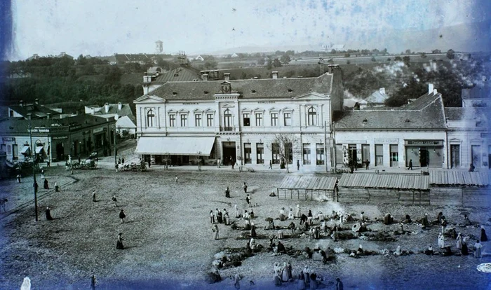 Centrul orașului Alba Iulia în urmă cu 100 de ani FOTO Muzeul Unirii
