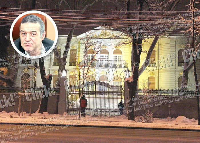 Palatul lui Gigi Becali,  curat bec