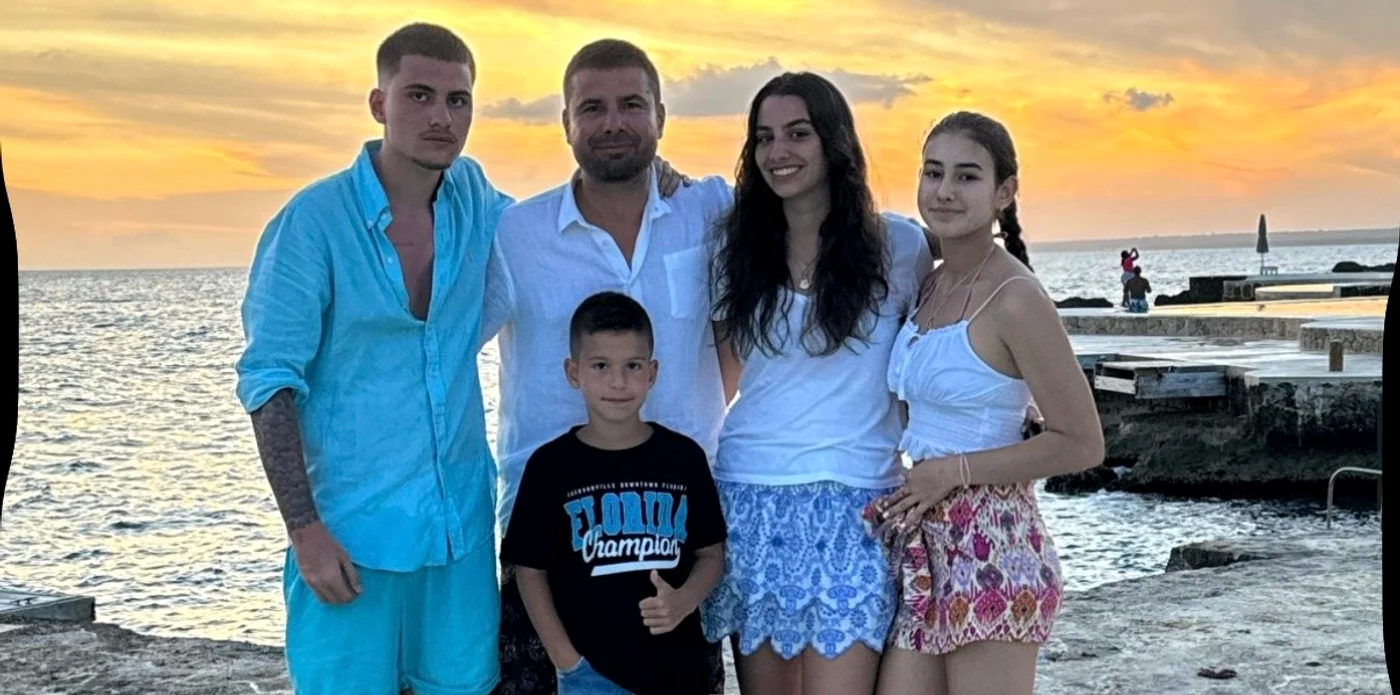 Adi Mutu, alături de Mario, Adriana, Maya și Tiago 
