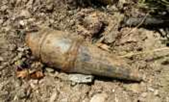 Un proiectil neexplodat a fost asanat astăzi în satul Tincova, comuna Sacu din Caraş-Severin