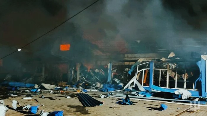 Depozit distrus la Nikopol FOTO zn.ua
