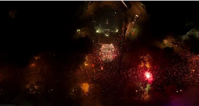Protest în Podgorica FOTO Captură Video