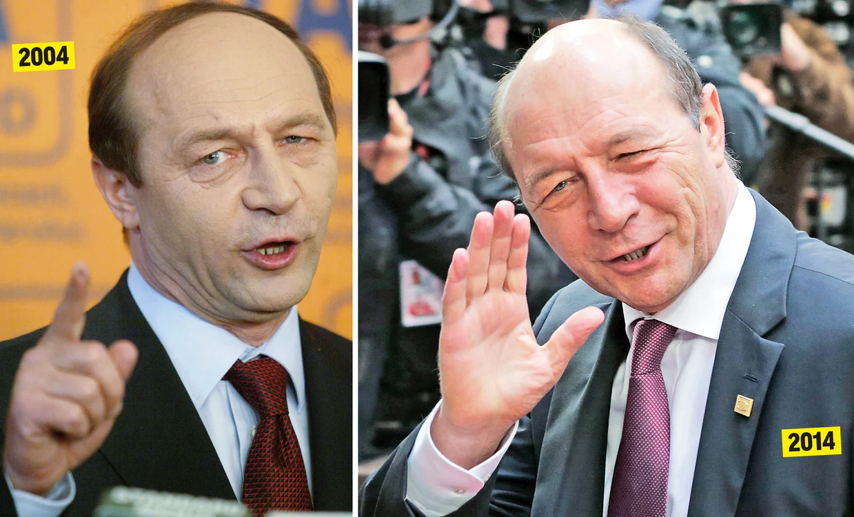 
    Click! îţi spune ce s-a întâmplat în România din 2004 până în 2014, pe timpul celor două mandate ale lui Traian BăsescuFoto: Mediafax / AP  