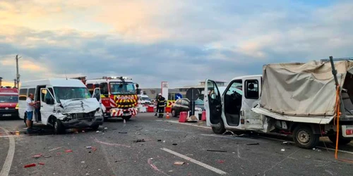 Accident la Leţcani Iasi FOTO ISU