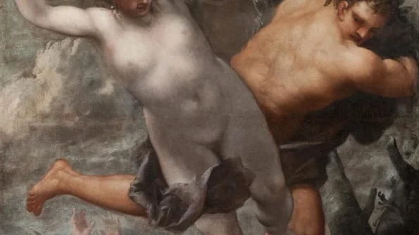 Privire și metamorfoză Apolo și Dafne, un tablou de Pietro Liberi jpeg