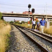 Barbat lovit de tren in Vasile Aron