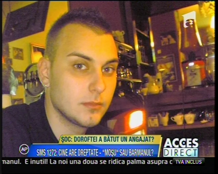 Doroftei este acuzat de Walter Neagu că l-ar fi bătut FOTO: Antena 1