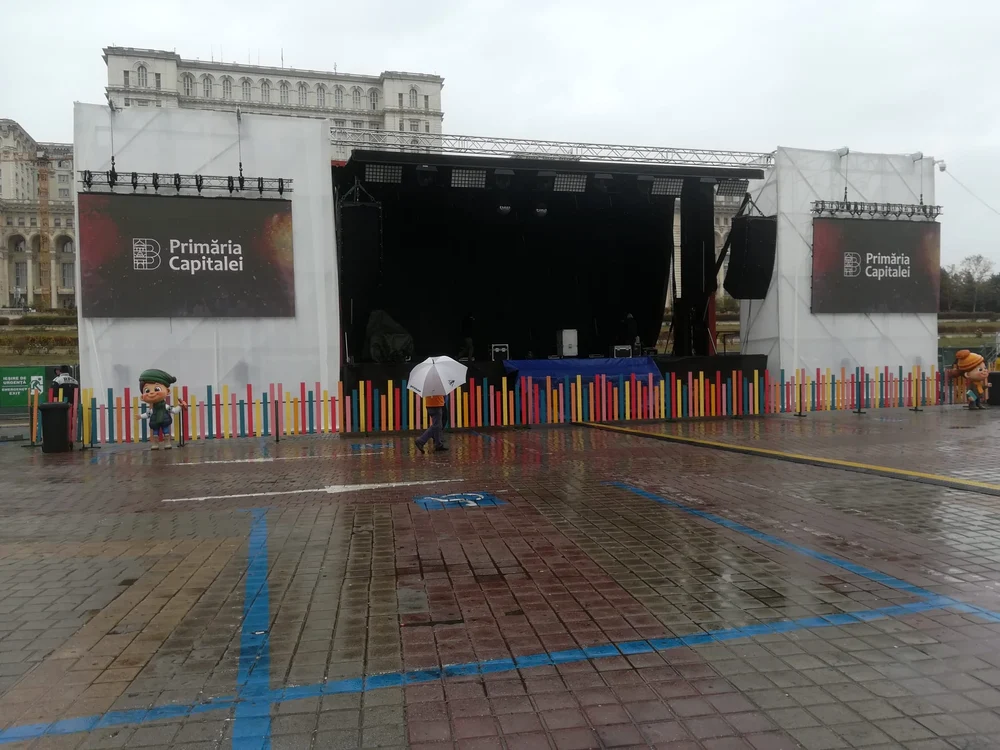 Scena de la Târgul de Crăciun București
