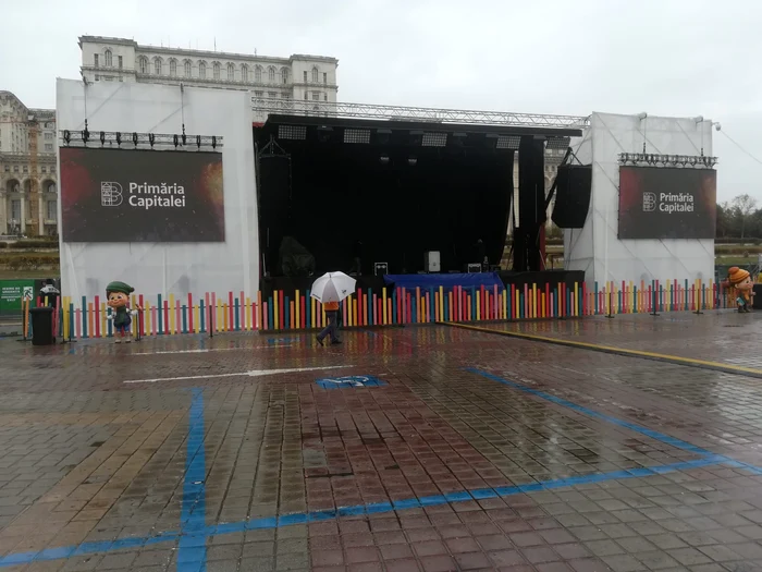 Scena de la Târgul de Crăciun București