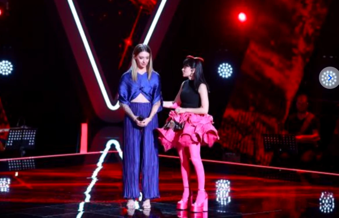 Irina Rimes, alături de concurenta Marina Nanava, originară din Harkov FOTO Protv