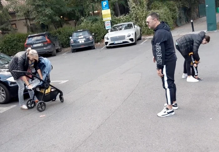 Monica Iagăr și familia, la o plimbare în Herăstrău
