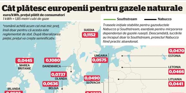 infografie pret gaze europa