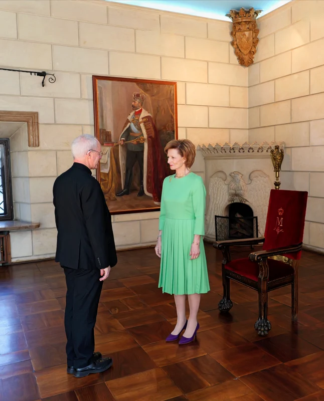 Arhiepiscopul de Canterbury, Justin Welby, primit de Majestatea Sa Margareta. FOTO: Daniel Angelescu, Casa Majestății Sale