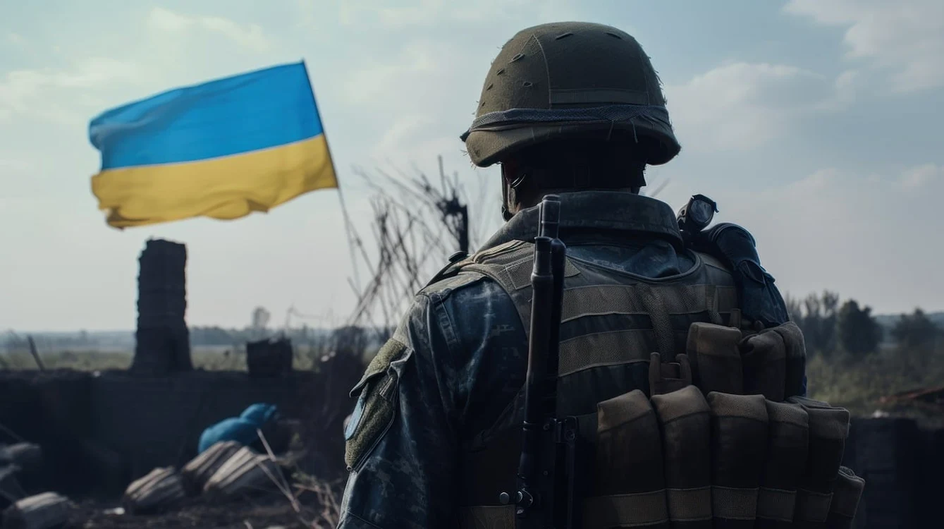 Soldat ucrainean pe câmpul de luptă FOTO pixabay.com