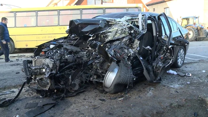 Accident morttal la intrarea in localitatea Santandrei- sursa foto-digi24 oradea