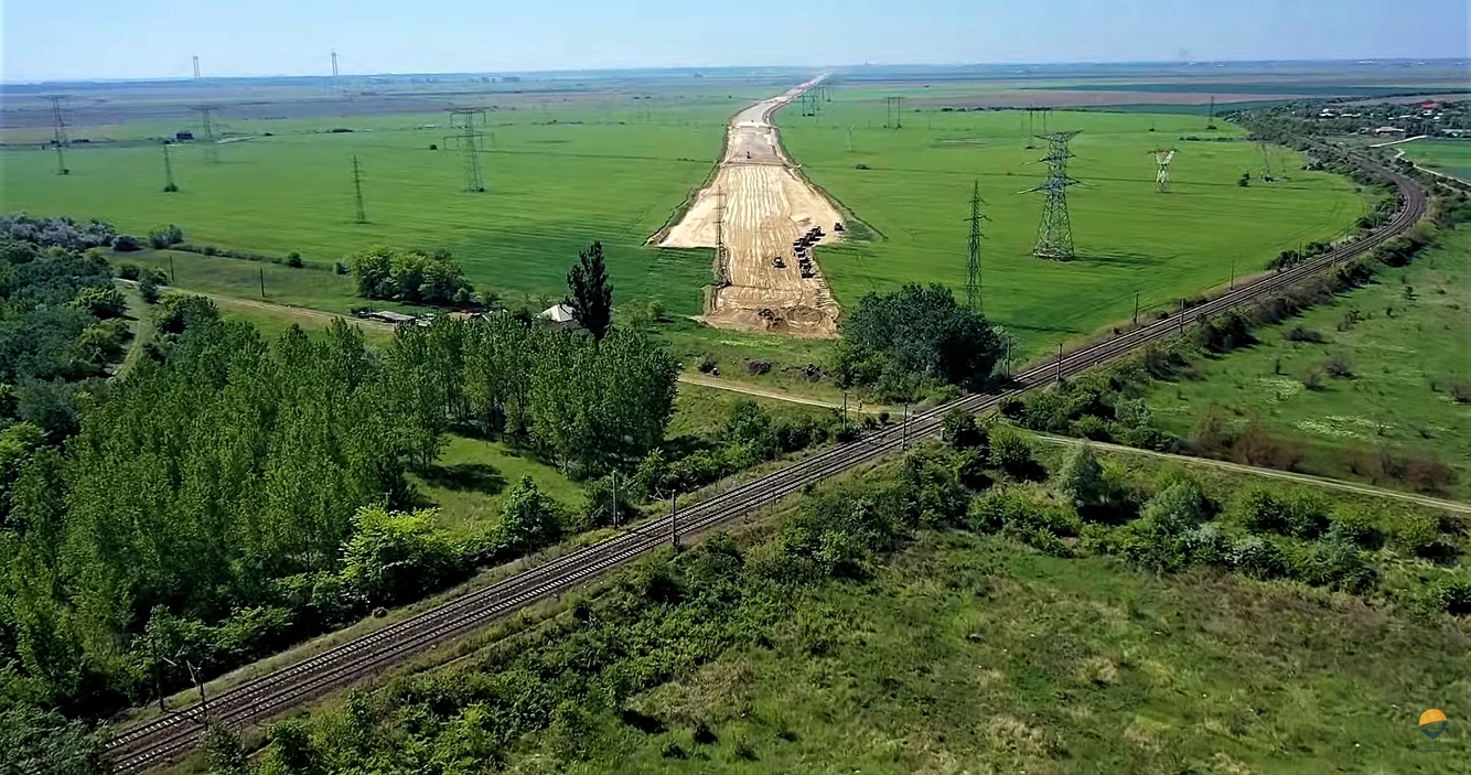 Șantierul Drumului Expres Brăila-Galați FOTO: Pro Infrastructura
