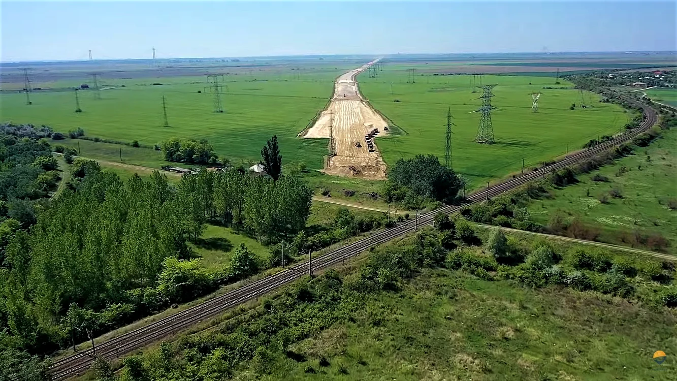 Lucrări avansate la Drumul Expres Brăila FOTO: Pro Infrastructura/Arhiva