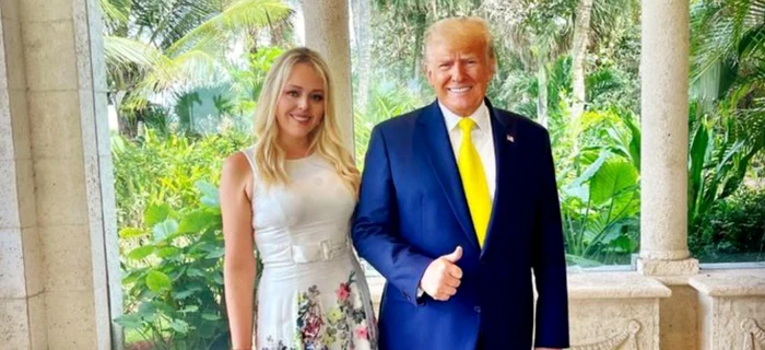 Tiffany şi Donald Trump. Foto: Instagram