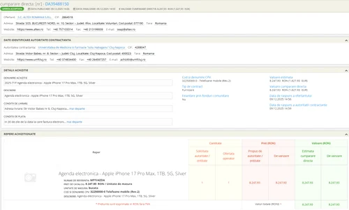 Telefoane de lux plătite din bani publici: comune mici cheltuiesc mii de lei pe gadgeturi scumpe