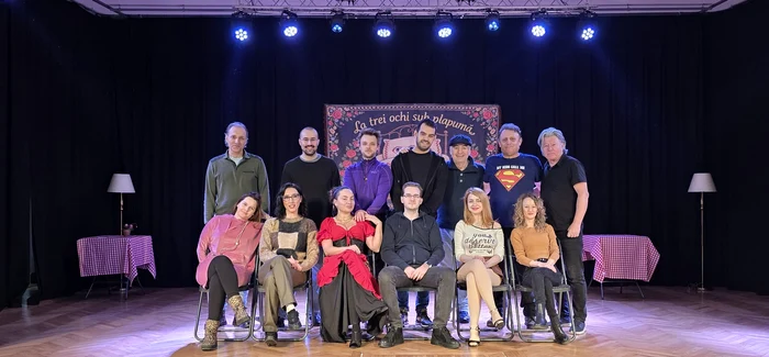 Grupul umoristic Vouă, la repetiție