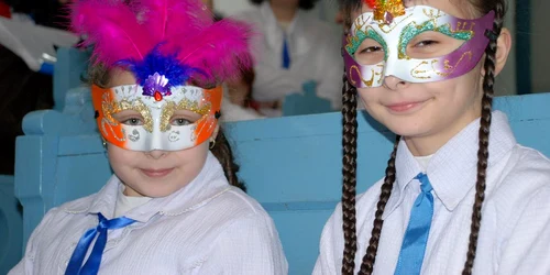 De Purim, copiii evrei şi-au pus măşti