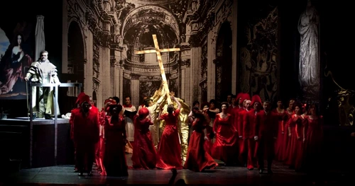 Scenă din opera Tosca