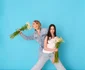 Andreea Marin și fiica sa, Violeta Bănică, într-un pictorial funny chic