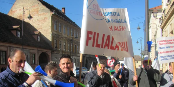 protest sindicate sibiu 15.11.2013