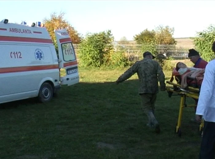 Minorul a fost transportat la Spitalul de Pediatrie Botoşani 