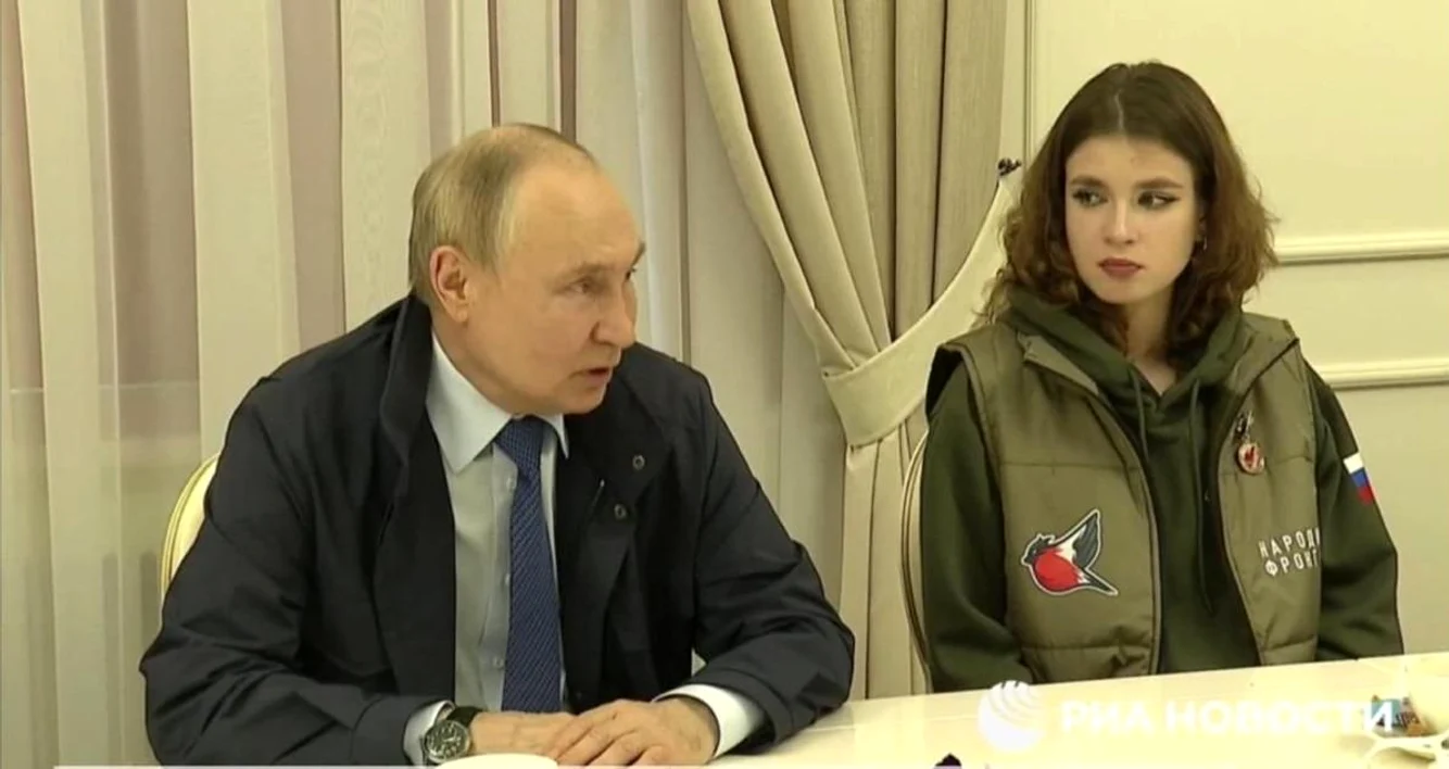 Vladimir Putin, în timpul unei conferințe de presă în Kursk FOTO: X