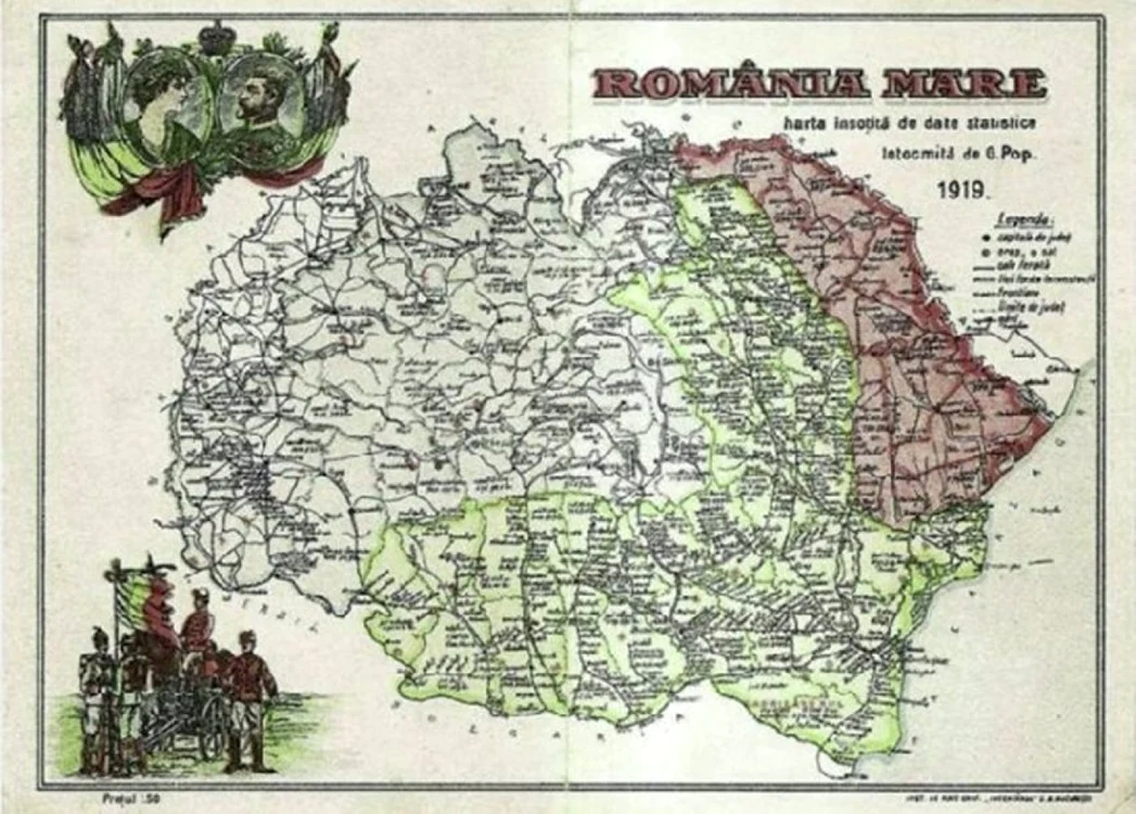 harta romania mare 1919