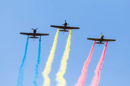 Ceremonie militară cu ocazia Zilei Aviaţiei Române şi a Forţelor Aeriene la Monumentul Eroilor Aerului în Bucureşti FOTO Inquam Photos Octav Ganea