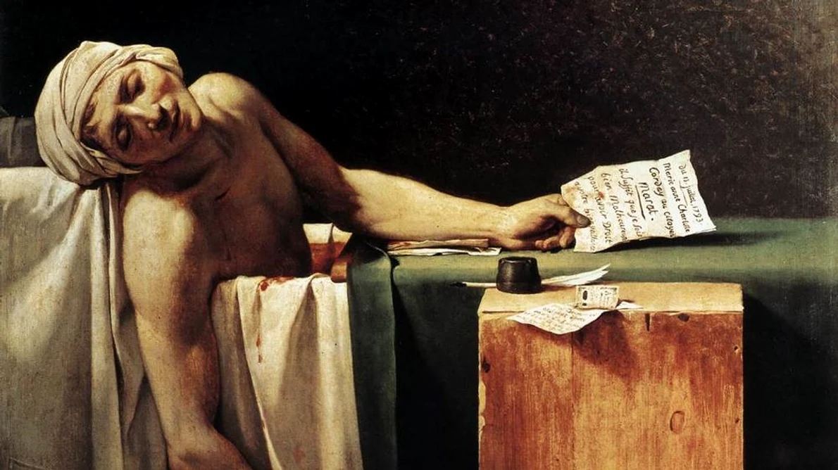 Calendar 13 iulie: 1793   Jean Paul Marat, unul dintre cei mai radicali conducători ai Revoluției franceze, a fost înjunghiat de către Charlotte Corday jpeg