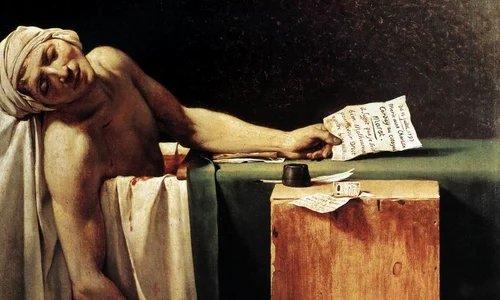 Calendar 13 iulie: 1793   Jean Paul Marat, unul dintre cei mai radicali conducători ai Revoluției franceze, a fost înjunghiat de către Charlotte Corday jpeg